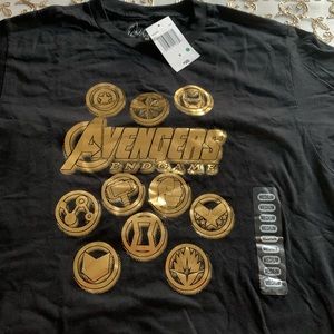 Gold Avengers Endgame Shirt Medium